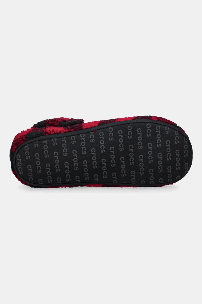 Kućne papuče Crocs Classic Buff Check Cozzzy Slipper 210755.6WG crvena