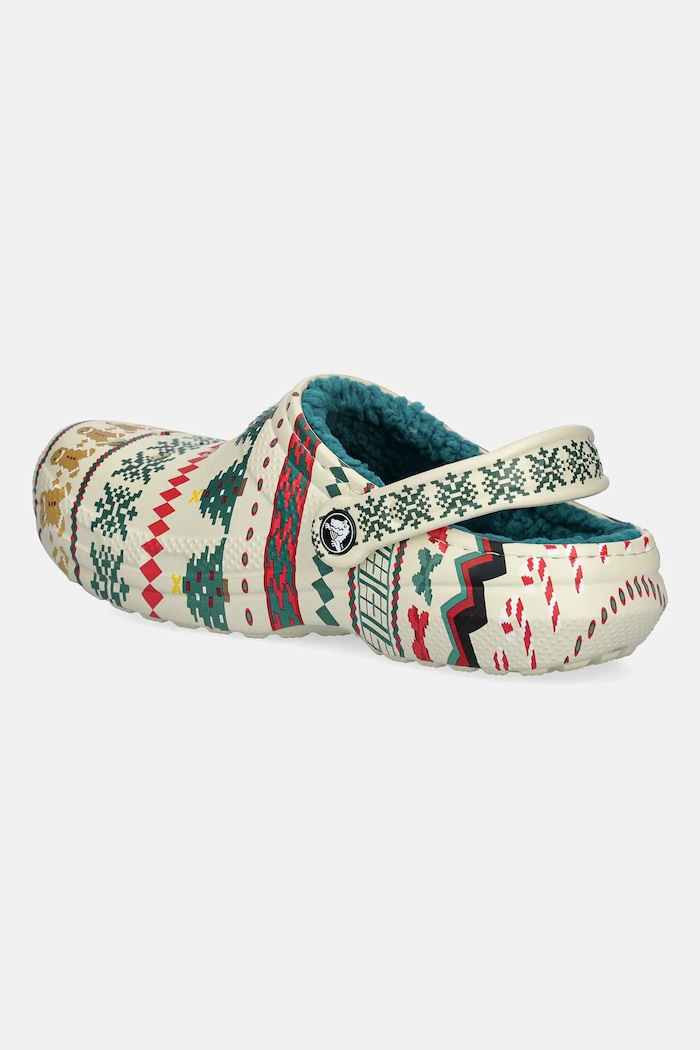 Încălțăminte Crocs Papuci de casă Classic Lined Fair Isle Clog 212050.2Y2 bej