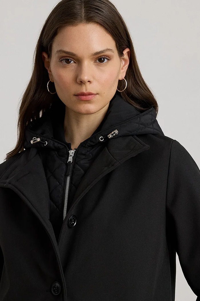 Παλτό Lauren Ralph Lauren μαύρο 297979515