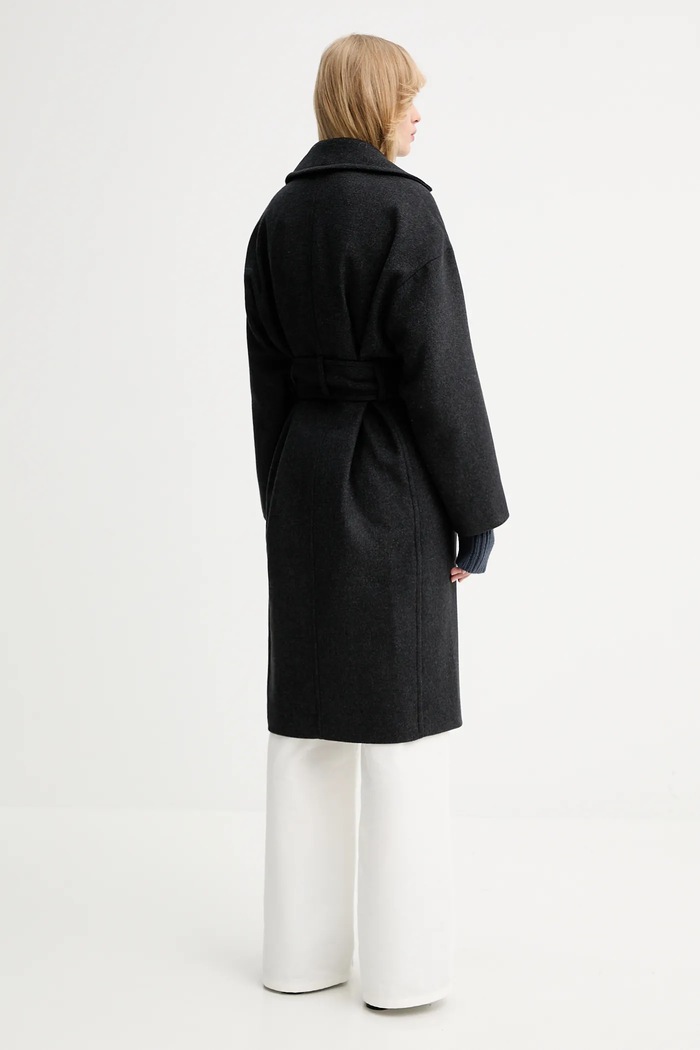 IRO palton de lână WP137MEALIA gri AW25