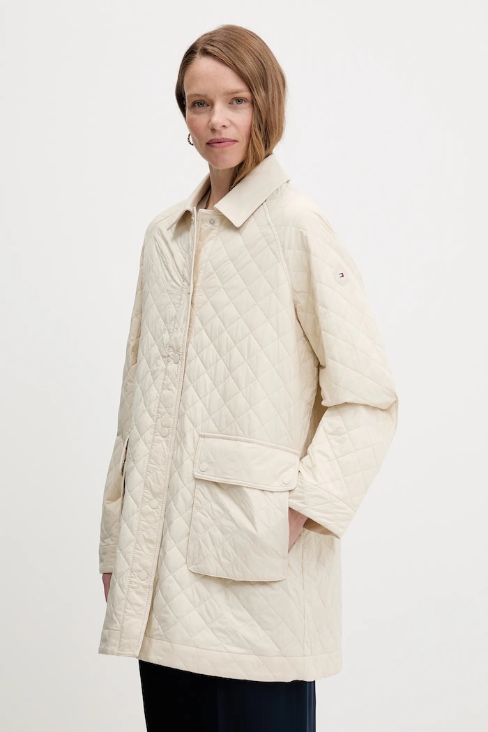 Tommy Hilfiger geacă cu captuseala bej WW0WW46448