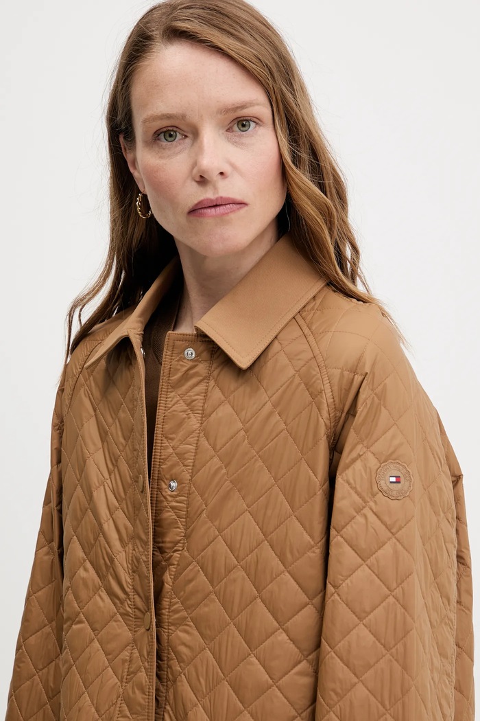 Bunda Tommy Hilfiger hnedá WW0WW46448