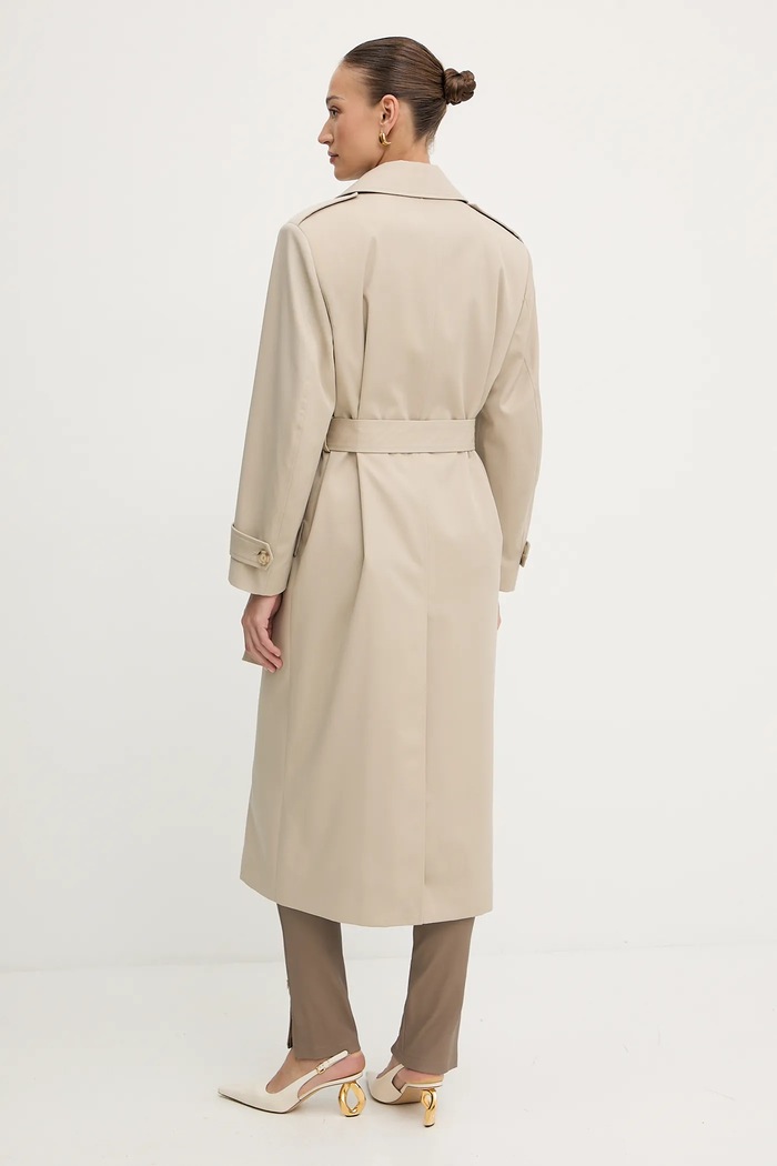 BOSS trenci de lână Ciolet 50543198 bej AW25