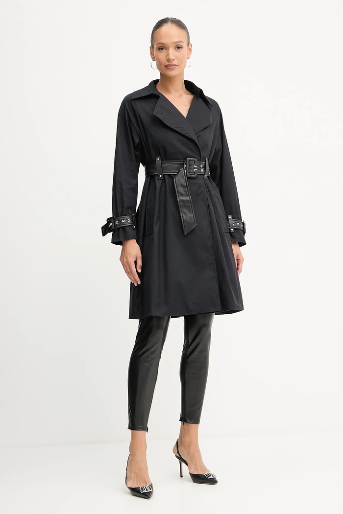 Καμπαρντίνα Guess RAPHAELLE W5YL02.WHDF1 μαύρο AW25
