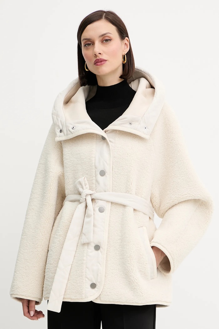 Bunda Pinko oversize béžová 105473.A2QC