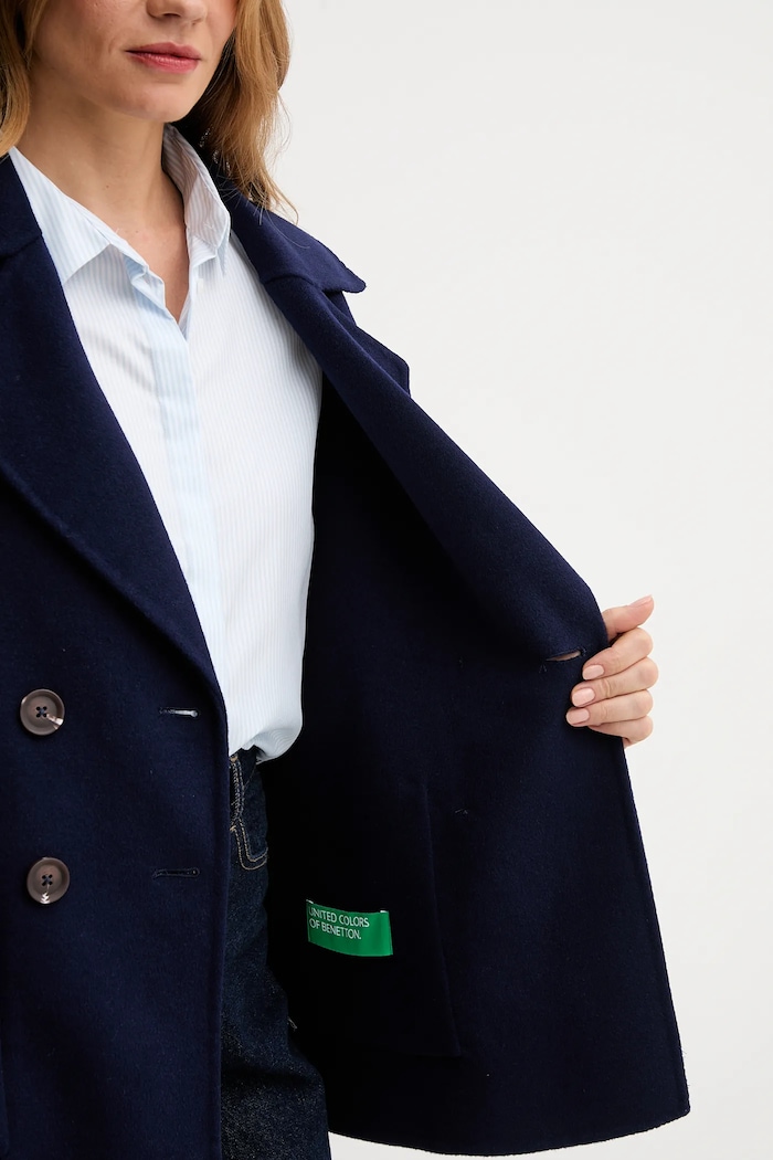 United Colors of Benetton cappotto in lana 28F7DN083