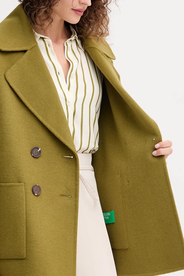 United Colors of Benetton cappotto in lana 28F7DN083