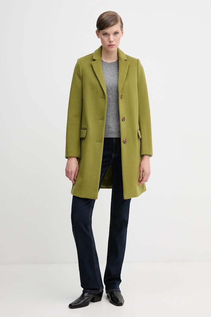 United Colors of Benetton baba gyapjúkeverék pulóver 2V0PDN062 zöld AW25