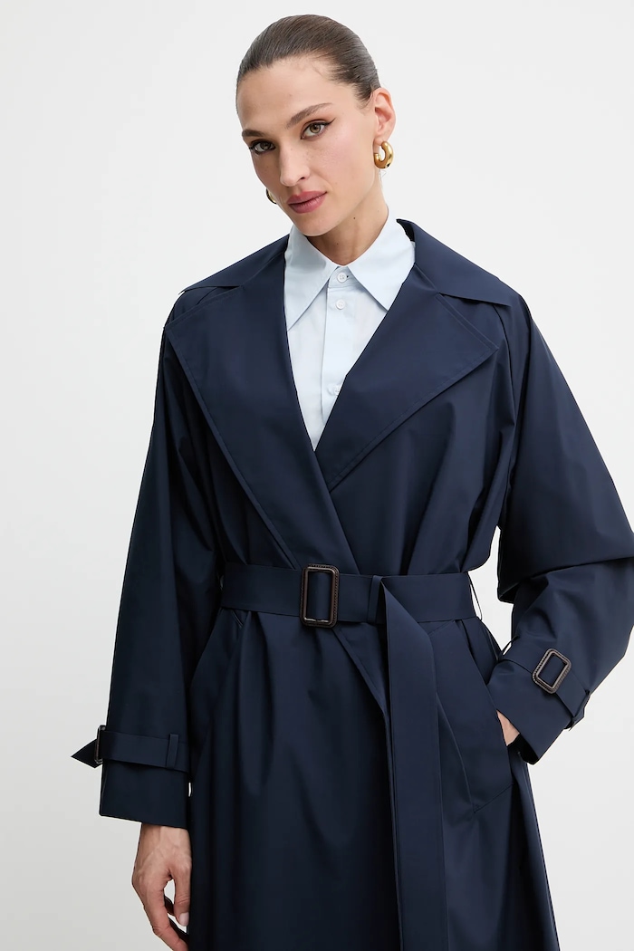Kabát Weekend Max Mara FATTO tmavomodrá 2525026011600