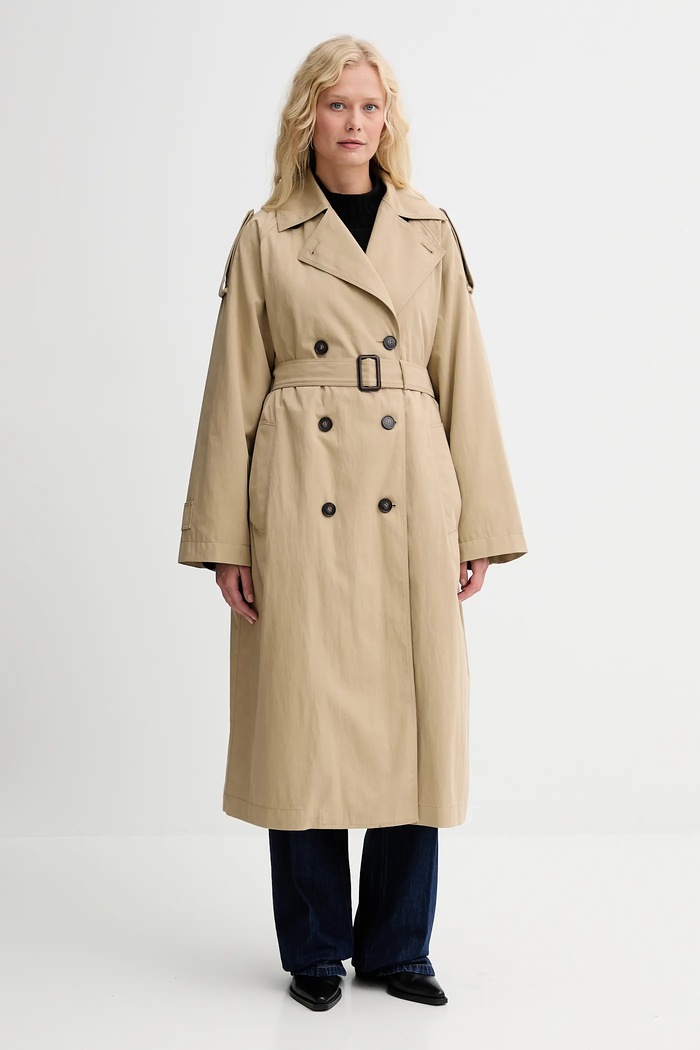 Weekend Max Mara trencz GHIA bez kaptura beżowy 2525026012600