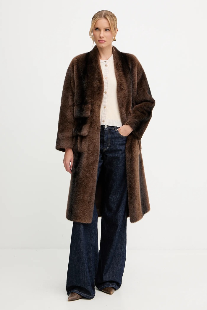 ERMANNO Firenze Palton 57TD065E94 maro AW25