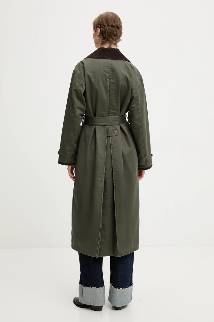 Odzież Abercrombie & Fitch płaszcz KI144.5195.340 zielony