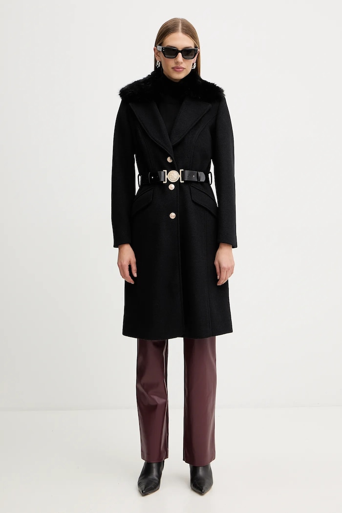 Guess palton din lână NEW PATRICE W5BL25.W2672 negru AW25