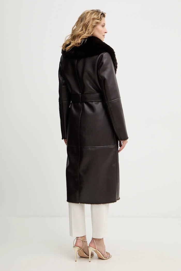 Oblečenie Kabát Marciano by Guess ZOEY 5BGL42.7387A hnedá