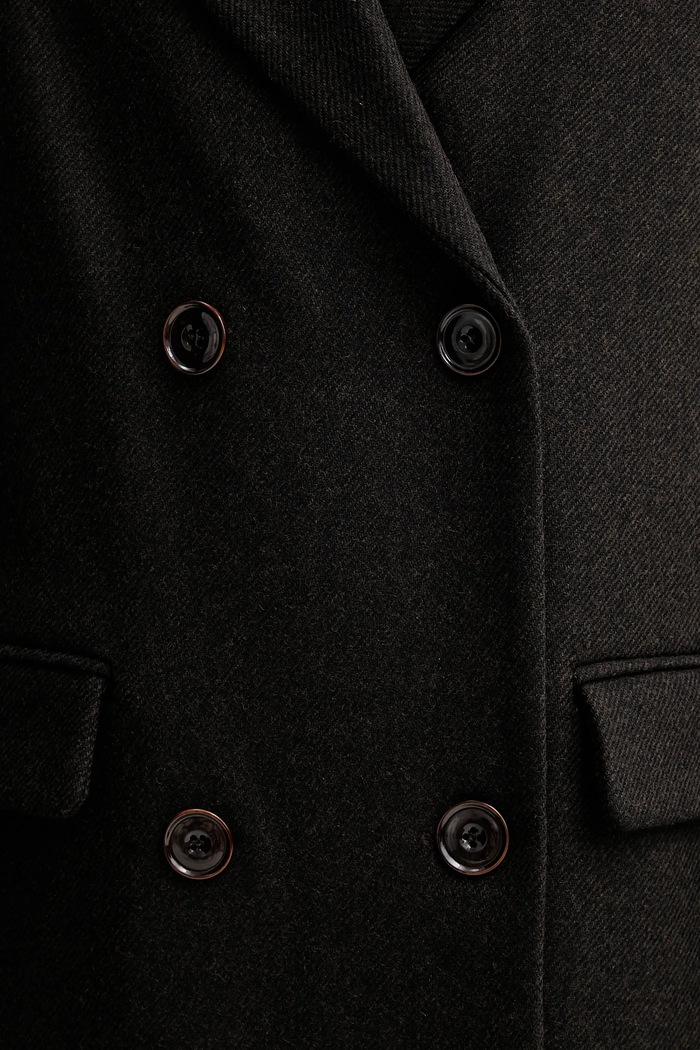 Kabát s prímesou vlny Sessun 25112018 hnedá