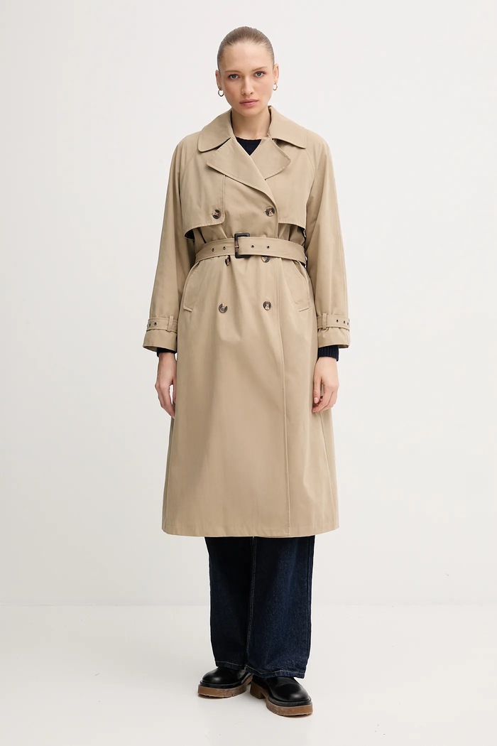 Trenčkot Pepe Jeans trenčkot béžová PL4024349