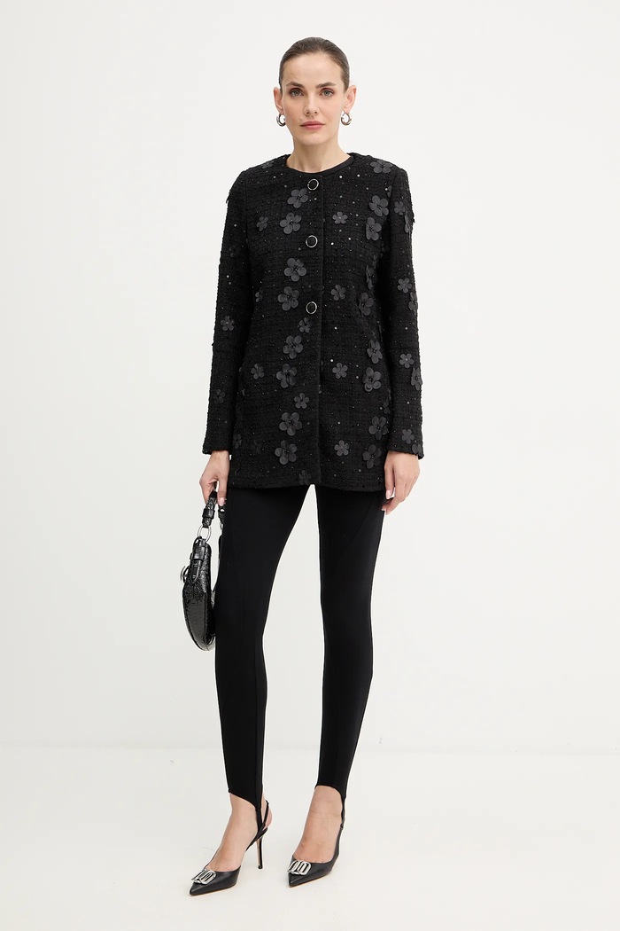 Twinset płaszcz 252TP2400 czarny AW25
