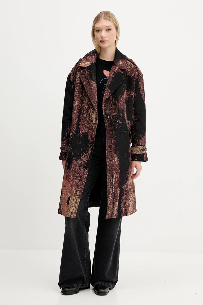 Desigual palton BRUSHED LAC 25WWEW05 maro AW25