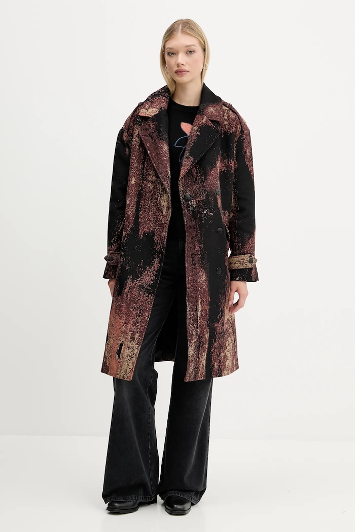 Desigual palton BRUSHED LAC 25WWEW05 maro AW25