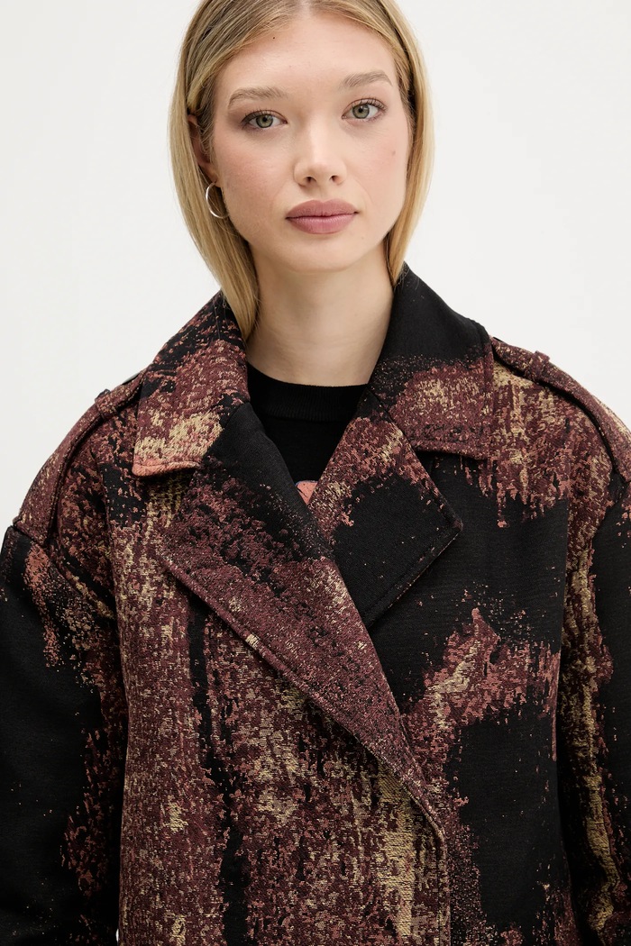 Desigual palton BRUSHED LAC 25WWEW05 maro