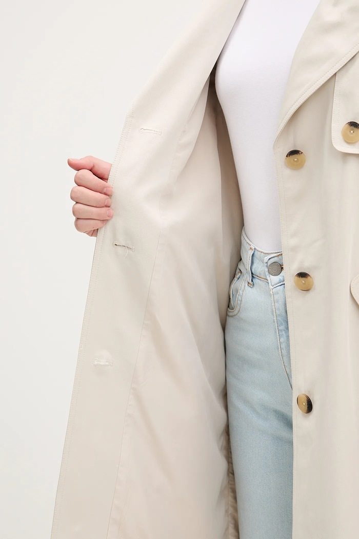 Trench kabát Desigual PLEATED 25WWEW18