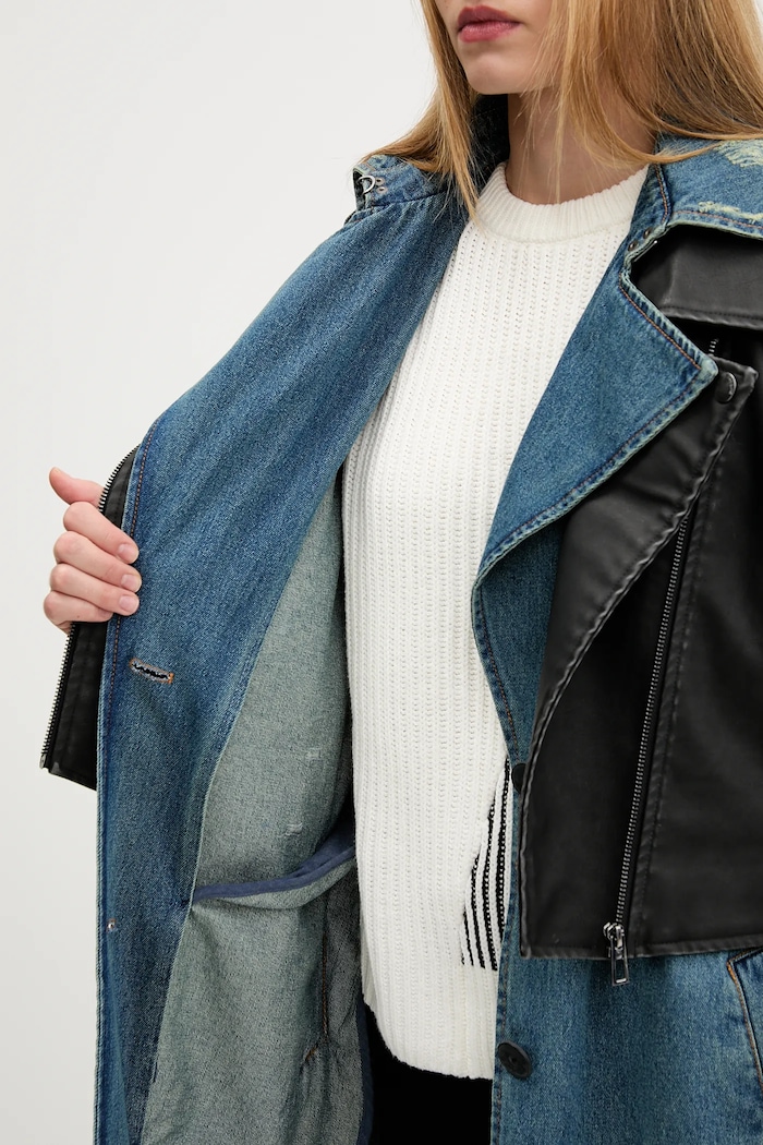 Rifľový kabát Desigual DENIMBIK 25WWEW52