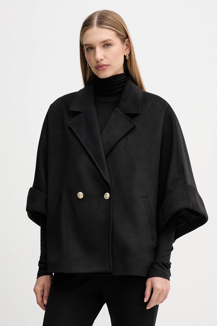 Gaudi cappotto non isolato nero 521FD35015