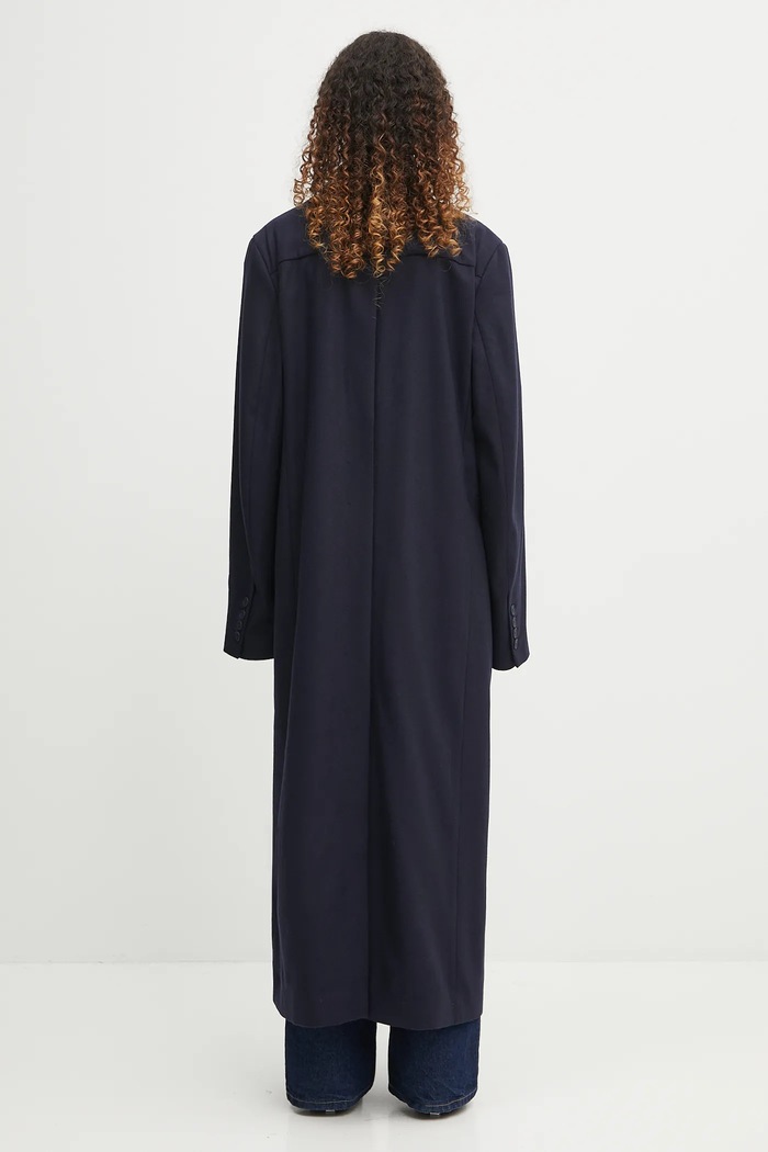 Odjeća Vuneni kaput Fiorucci Light Wool Maxi W02FPOCO382WO01BL05 mornarsko plava