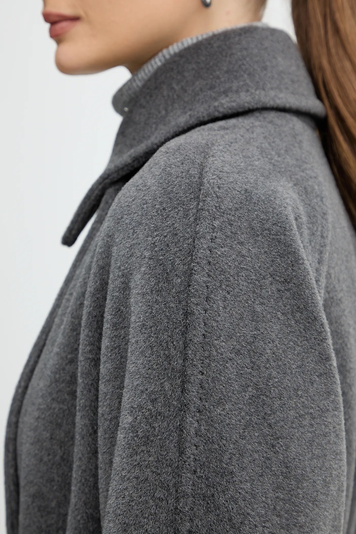 Вълнено палто Marella 2523016142200 сив
