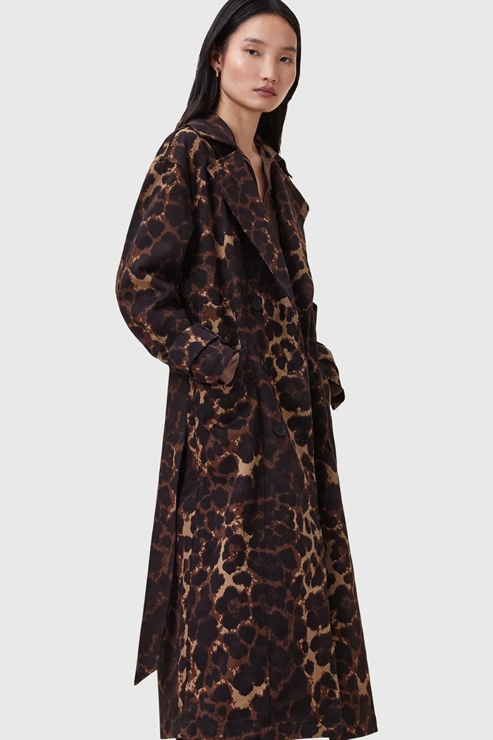 Bavlněný kabát AllSaints ABEL W035OC vícebarevná AW25