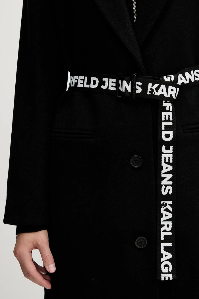 Палто Karl Lagerfeld Jeans A4W15056 черен