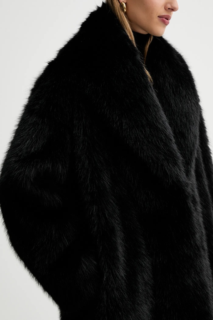 Palton Elisabetta Franchi negru CP69A58E2
