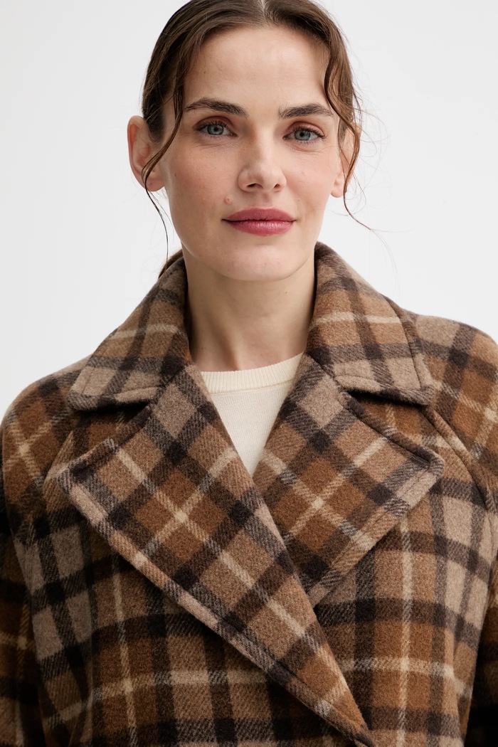Палто с вълна Marc O'Polo 508018371151 кафяв