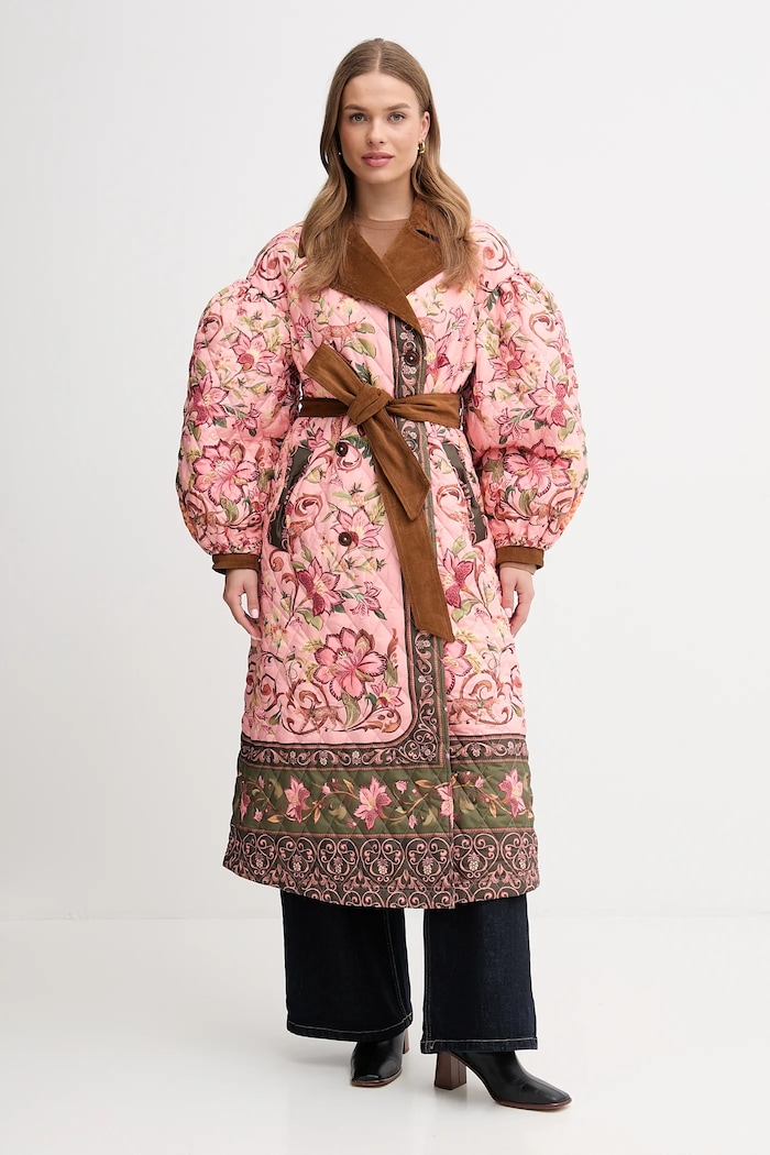 Plašč Barbour x Farm Rio Drugo roza LQU1870