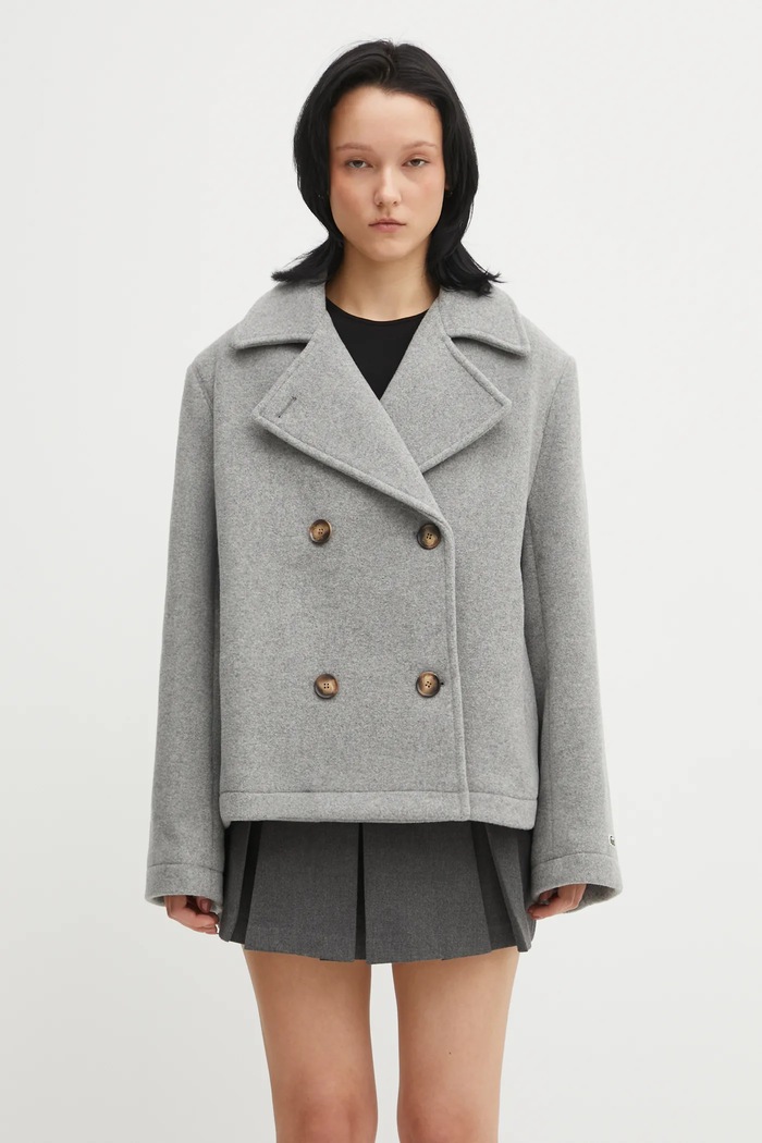 Lacoste coat with wool without gray BF5309