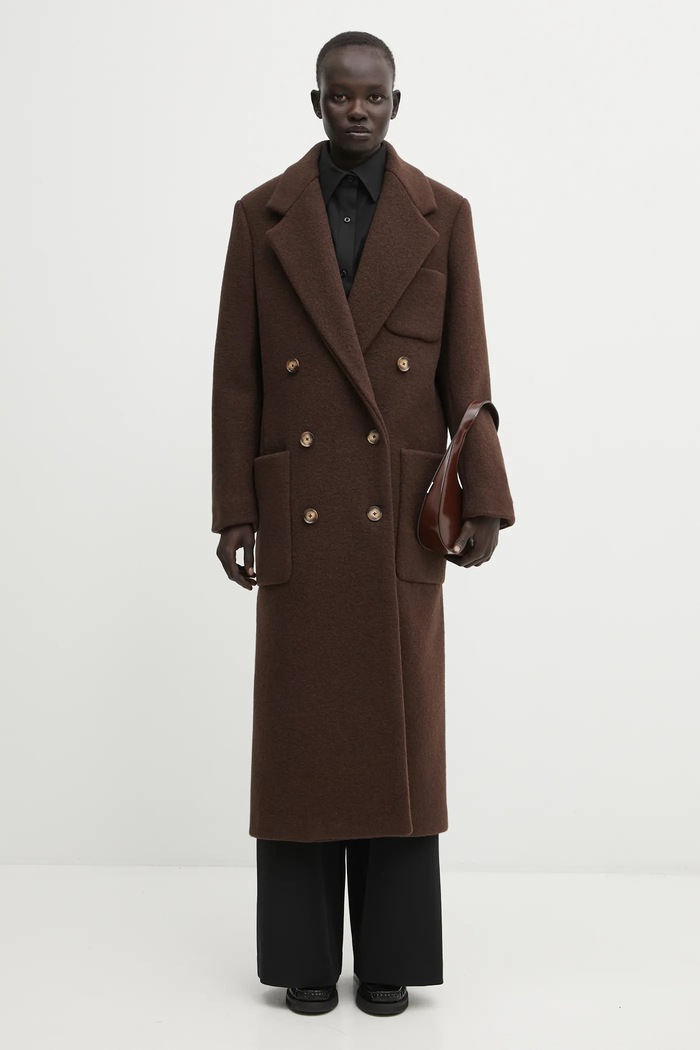 Vlnený kabát Lacoste BF5306