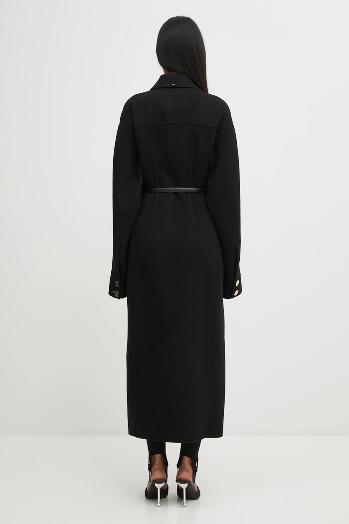 Дрехи Вълнено палто Sportmax OLIO 2522016021600 черен