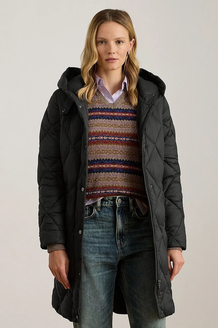 Ρούχα Μπουφάν Lauren Ralph Lauren 297P04087 μαύρο