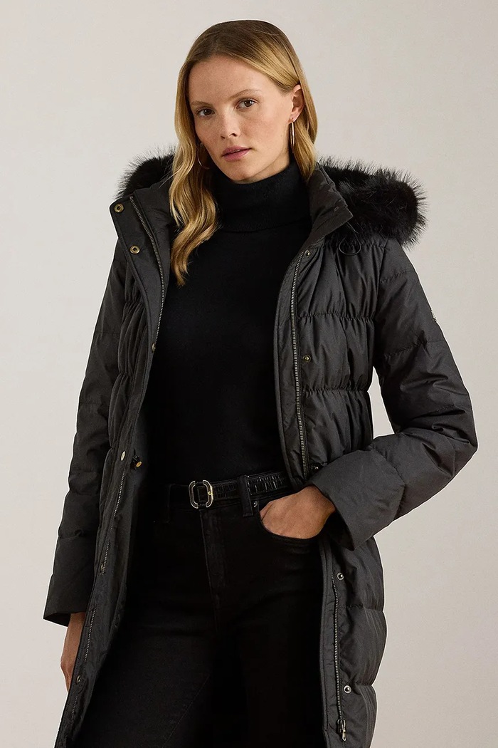 Odzież Lauren Ralph Lauren kurtka puchowa 297P04097 czarny