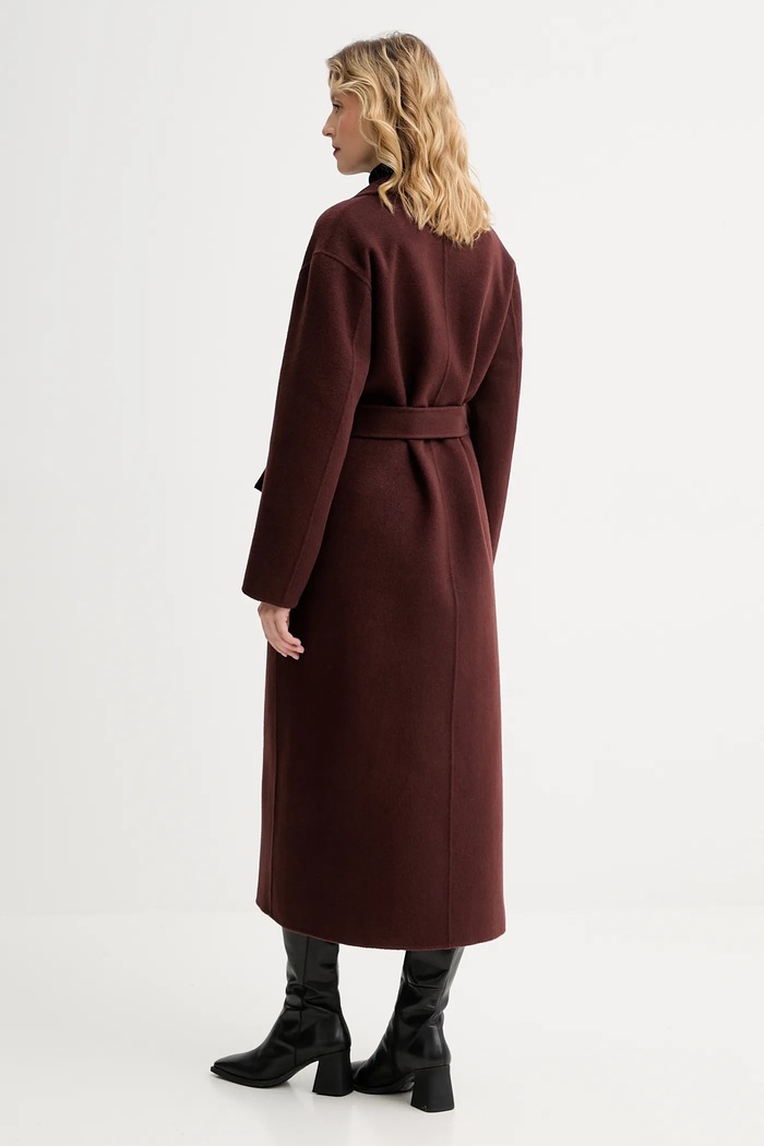 Ρούχα Μάλλινο παλτό Filippa K 32512.FK καφέ