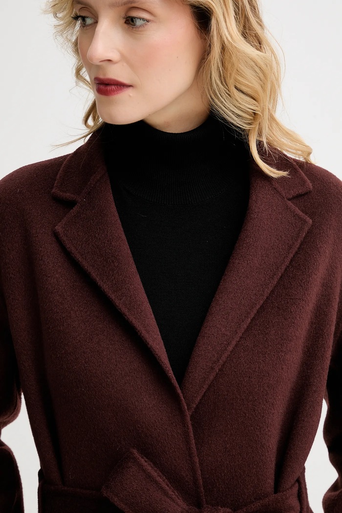 Μάλλινο παλτό Filippa K καφέ 32512.FK