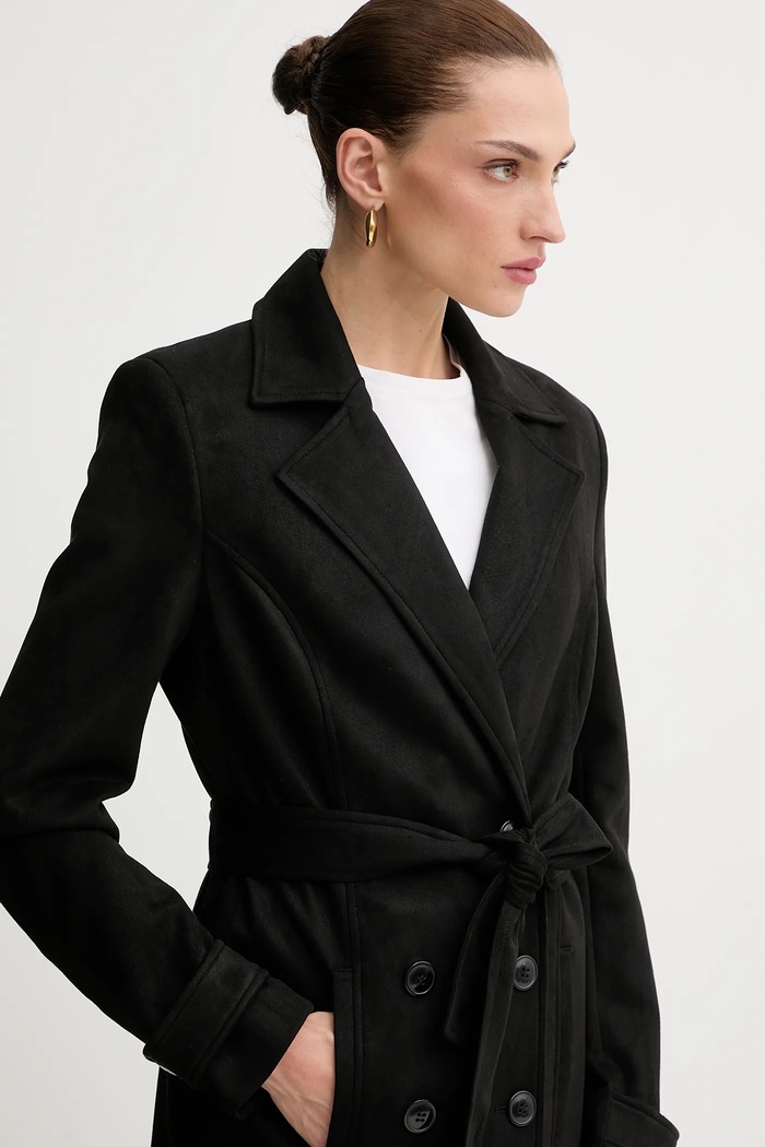 Bardot palton negru 59899JB2