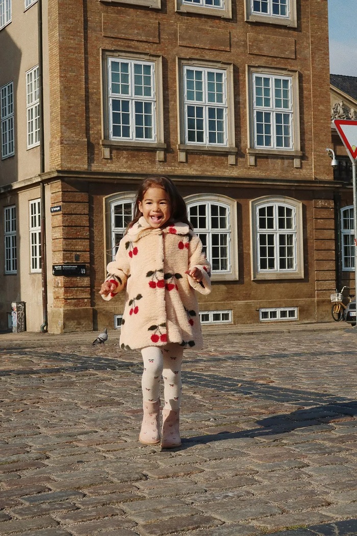 Konges Sløjd cappotto bambino/a FUZZIE COAT GRS KS103470.9BYA