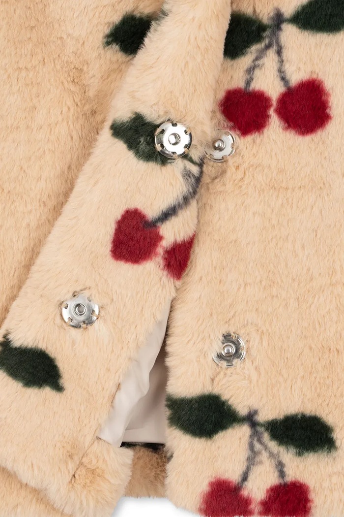 Konges Sløjd cappotto bambino/a FUZZIE COAT GRS beige KS103470.9BYA