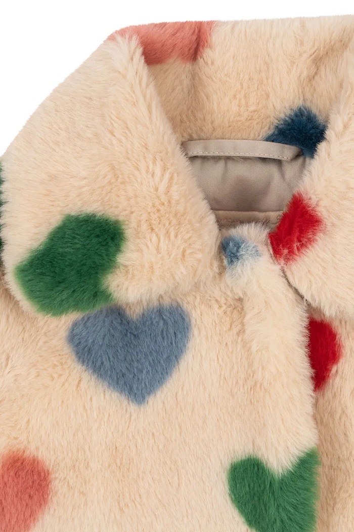 Fete Konges Sløjd palton copii FUZZIE COAT GRS KS103582.9BYA bej