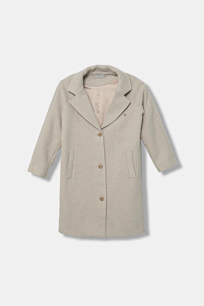 Guess palton pentru copii din amestec de lână cu captuseala bej J5BL20.W3100.9BYA