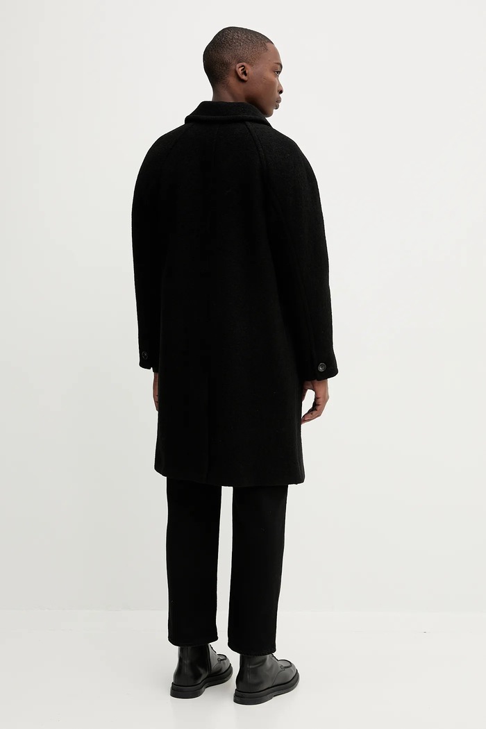 Abbigliamento A.P.C. cappotto in lana manteau gaston WVBEH.H01516 nero