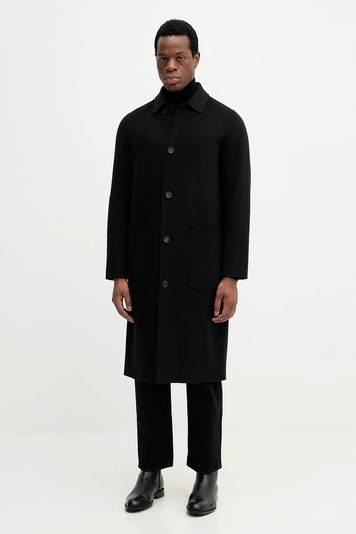 Mackage elegáns férfi nem bélelt fekete BECKETT