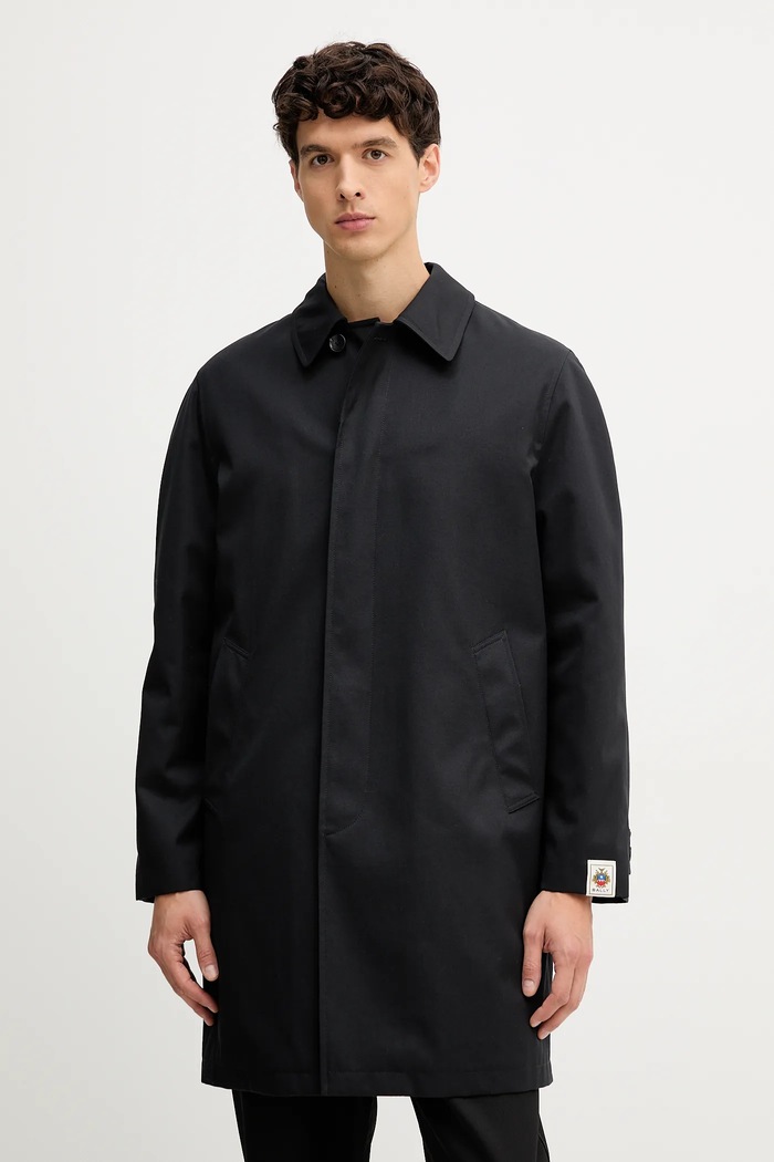 Bally palton cu captuseala negru MOU0AY