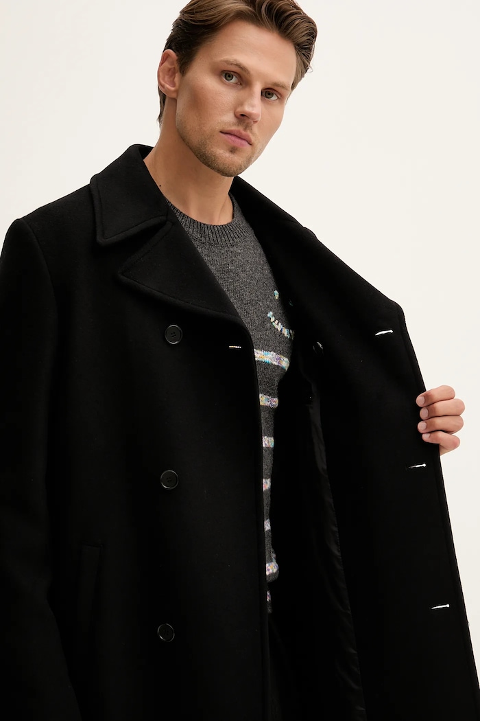 Палто с вълна MSGM 3940MC08.257603